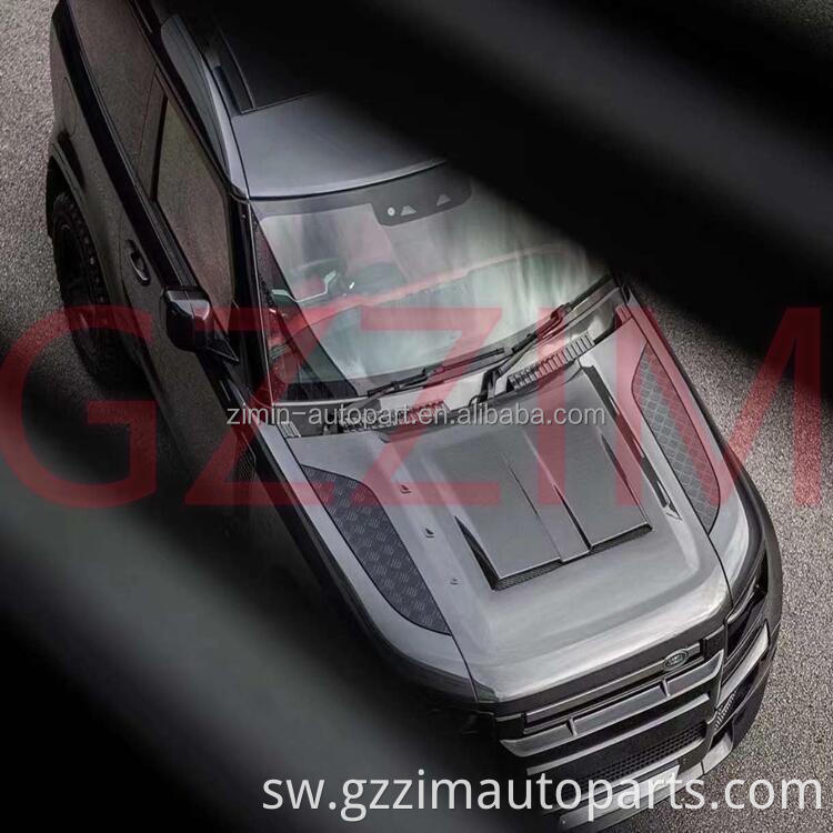 Injini ya gari kifuniko gari kaboni fiber hood kaboni fiber hood bonnet kwa kutetea*r 2022